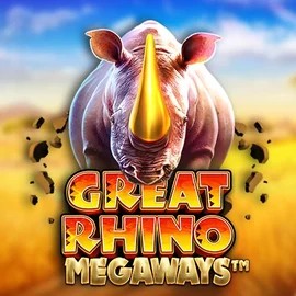 Slots logo of Great Rhino Megaways from Pragmatic Play at Happyjokers Casino