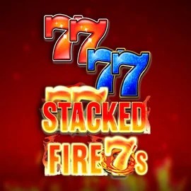 Stacked Fire 7s slot logo by Inspired Gaming at Happyjokers Casino